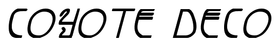 Coyote Deco font