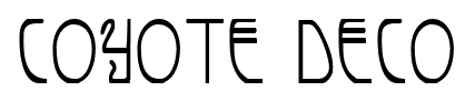 Coyote Deco font
