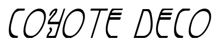 Coyote Deco font