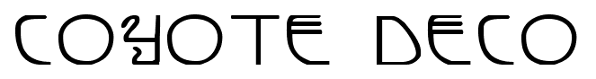 Coyote Deco font