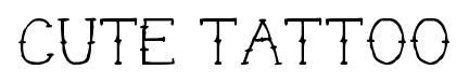 Cute Tattoo font