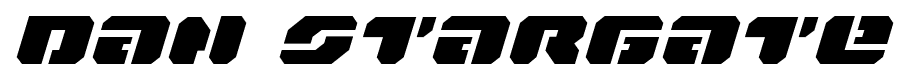 Dan Stargate font