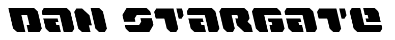 Dan Stargate font