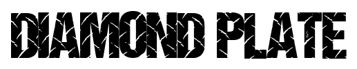 Diamond Plate font