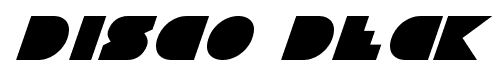 Disco Deck font