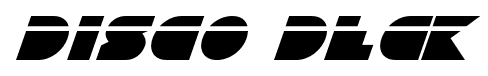 Disco Deck font