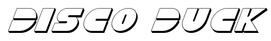 Disco Duck font