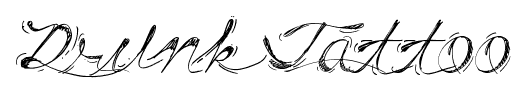 Drunk Tattoo font