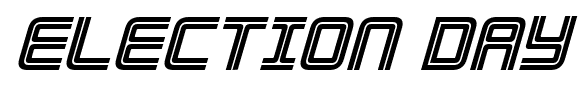 Election Day font