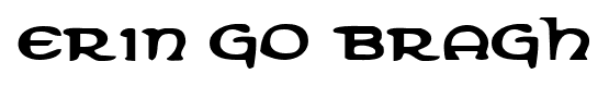 Erin Go Bragh font