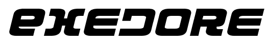 Exedore font