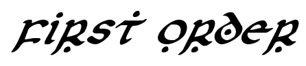 First Order font