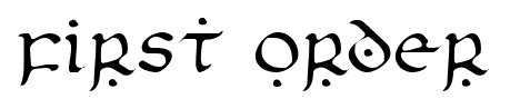 First Order font