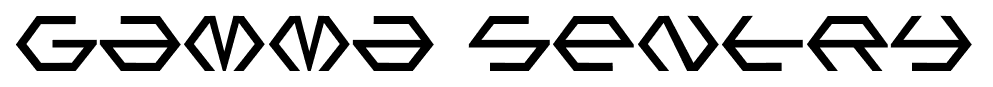 Gamma Sentry font