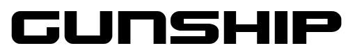 Gunship font