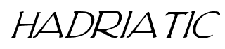 Hadriatic font
