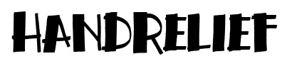 Handrelief font