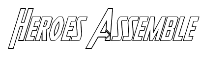 Heroes Assemble font