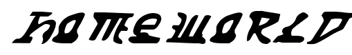 Homeworld font