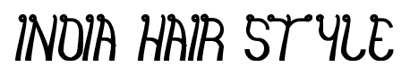 India Hair Style font