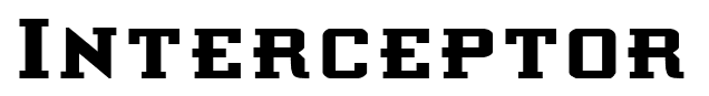 Interceptor font