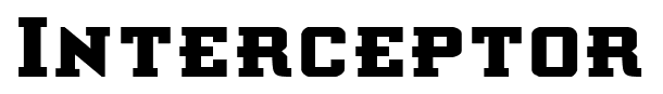 Interceptor font