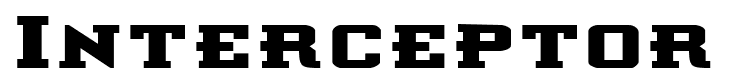 Interceptor font