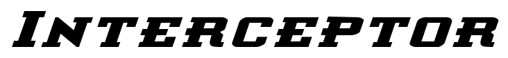 Interceptor font