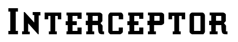 Interceptor font