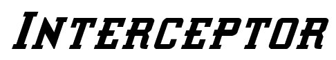 Interceptor font