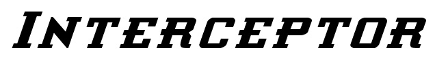 Interceptor font
