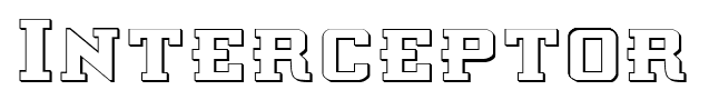 Interceptor font