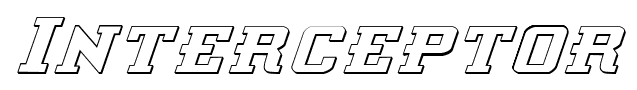 Interceptor font