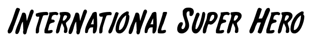 International Super Hero font