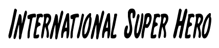 International Super Hero font