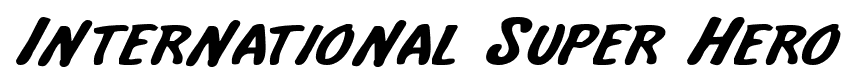 International Super Hero font