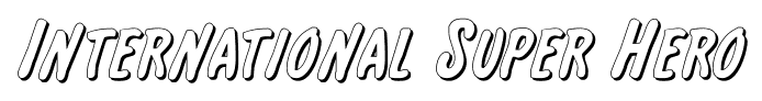 International Super Hero font