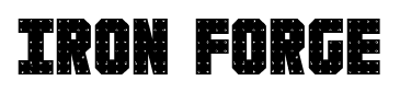 Iron Forge font