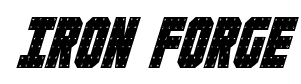 Iron Forge font