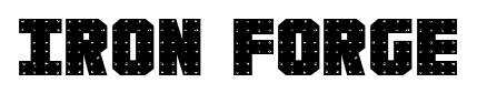 Iron Forge font