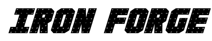 Iron Forge font