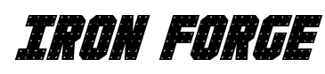 Iron Forge font