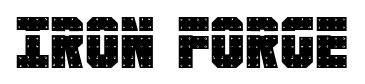 Iron Forge font