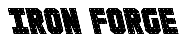 Iron Forge font