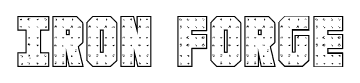 Iron Forge font