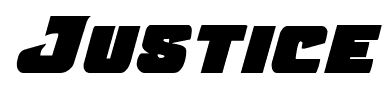 Justice font