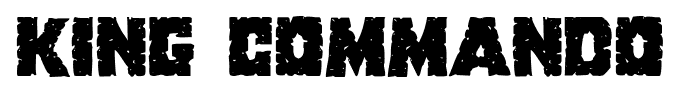 King Commando font