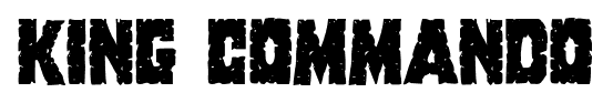 King Commando font