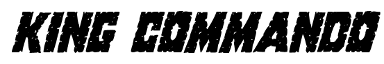 King Commando font