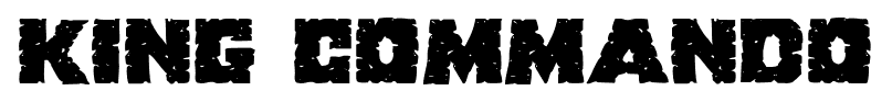 King Commando font